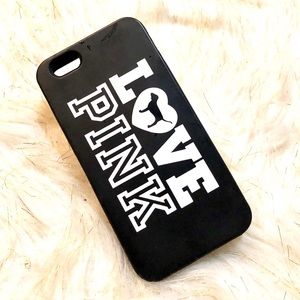 VS PINK Black Silicone iPhone 6/6s Case